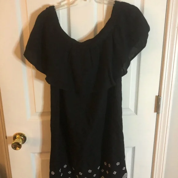 Old Navy Black, Off-the-Shoulder, Strapless Dress, Size L
